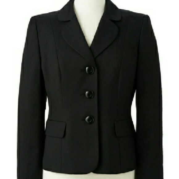 Kasper Petite Separates Three Button Blazer 4P - Picture 4 of 8